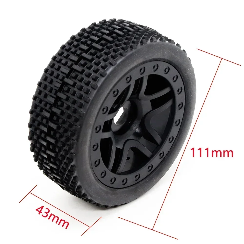 4PCS 1:8 Off-Road Reifen Weichen Reifen Schnee Cross-country Racing Flache Lauf Grip Starke Reifen für HG FS