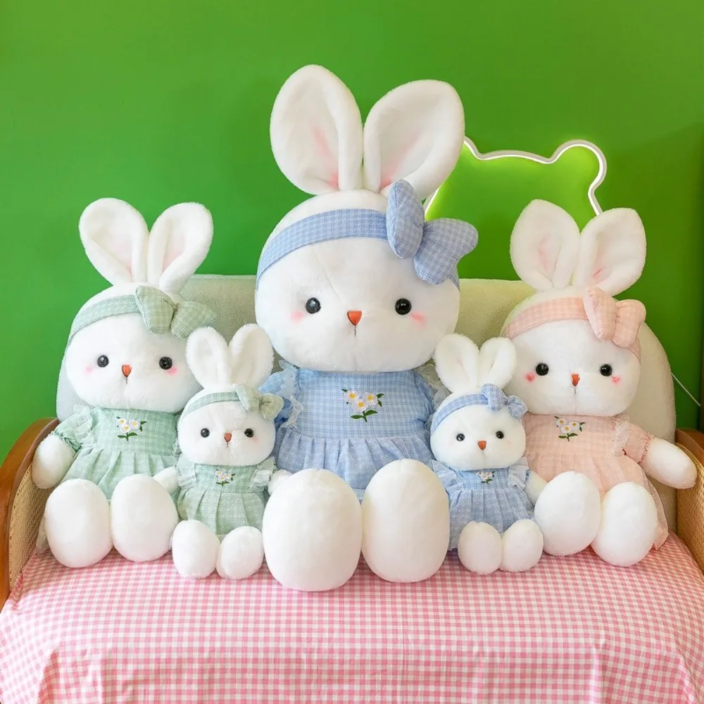 

New Long Ears Plush Rabbit Doll Appeasement Doll Bunny Stuffed Animal 30cm Skirt Bunny Toy Kids