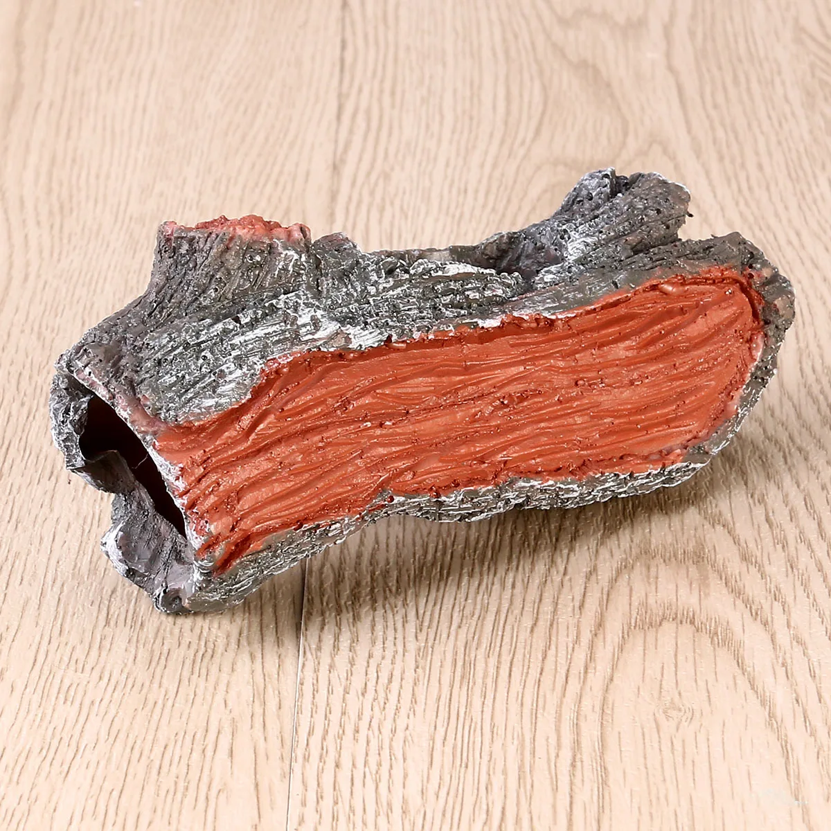 

Tank Decorations Hollow Tree Stump Ceramic Eco-Friendly Durable Salt Fresh Water Compatible Shrimp Breeding Hiding Cave Fish