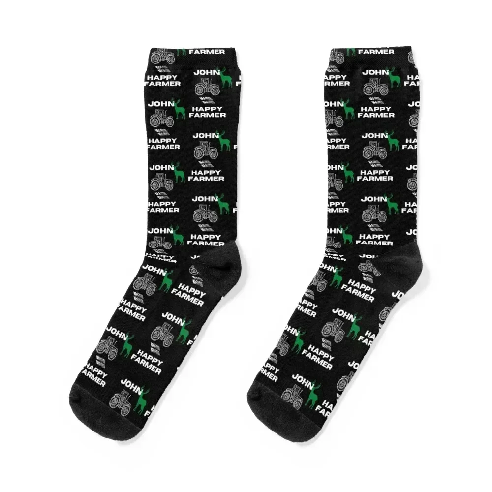 

Tractor = Happy Farmer Socks anti-slip Children's retro Rugby Male Socks Women's