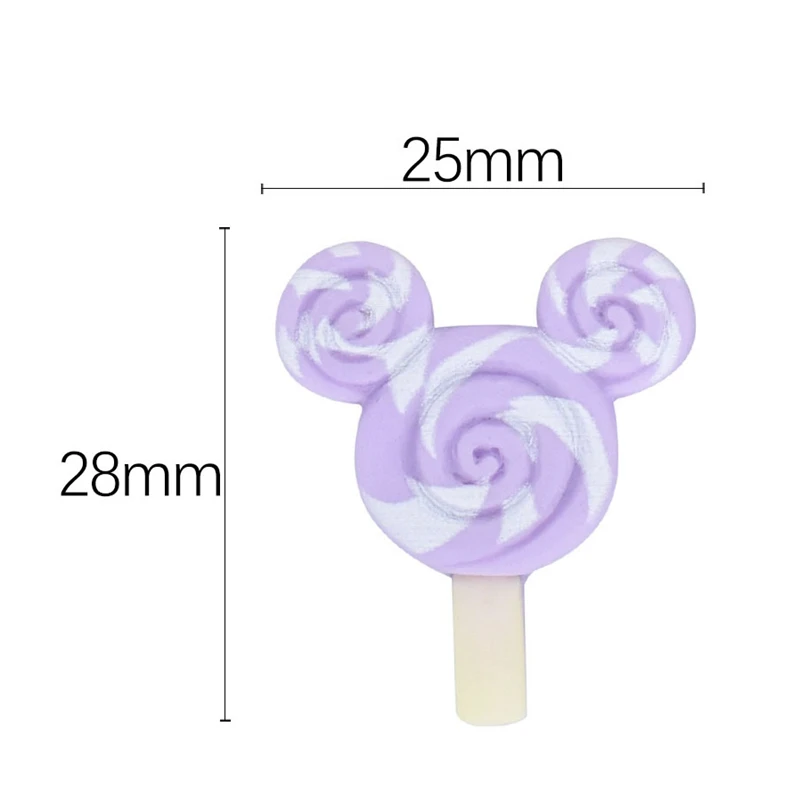 Cute Color lollipop Resin Cabochons Scrapbooking DIY Jewelry Craft Decoration Accessories 10pcs L18