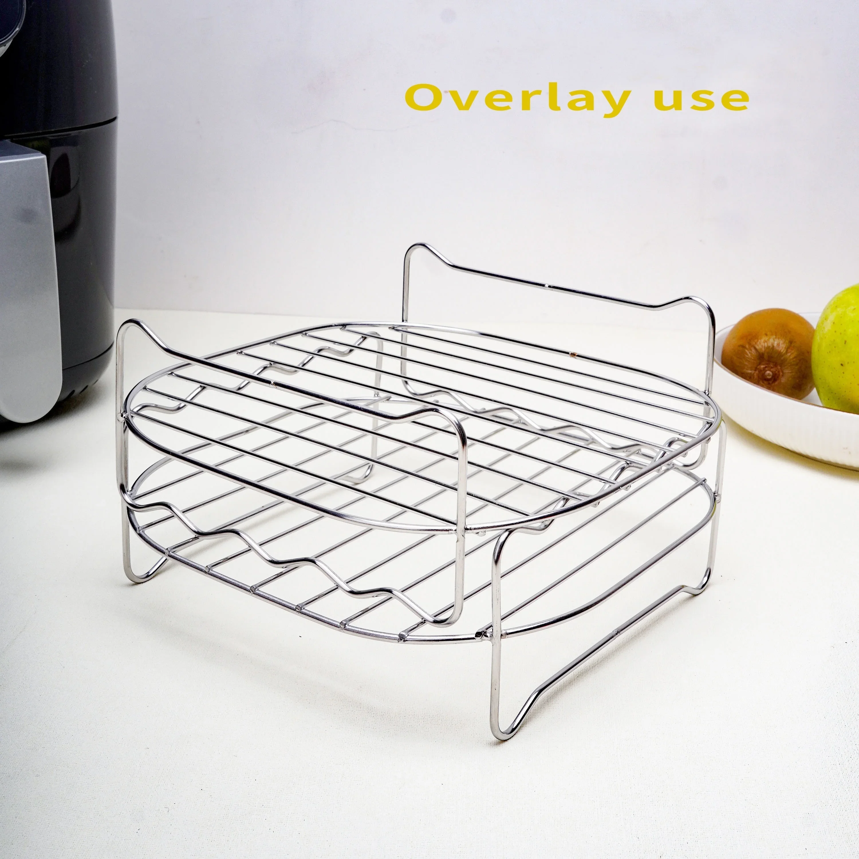 Air Fryer Double Layer Rack, Air Fryer Accessories Multi-purpose Rack