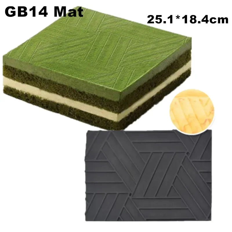Silicone Swiss Cake Mould Yule Log Mold Large Buche Form Silicon Fondant Mat Impression Lace Moulds
