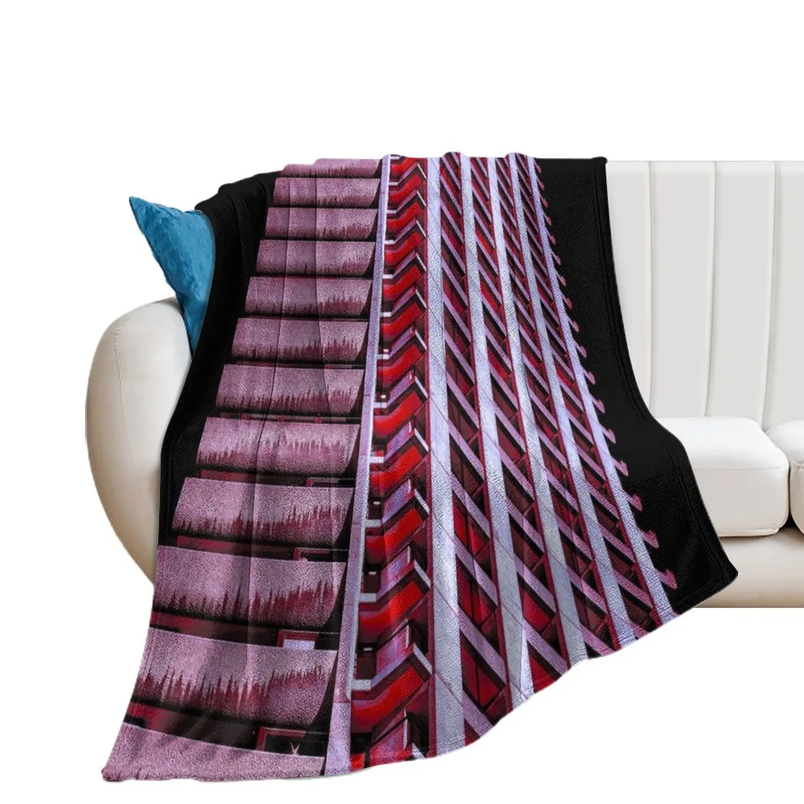 Barbican Centre - Popart Throw Blanket Comforter Soft Plaid Flannels Blankets For Bed Blankets