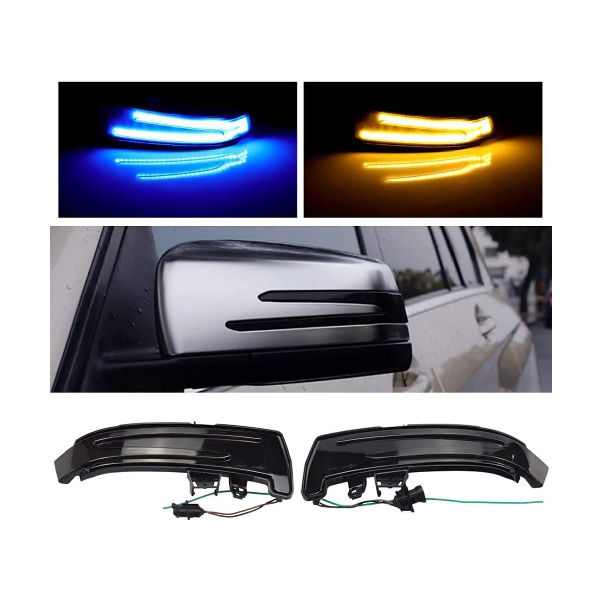 

Динамическая зеркальная лампа для Mercedes Benz A/B/C/E/S/CLA/GLA/GLK/CLS Class W176 W246 W204