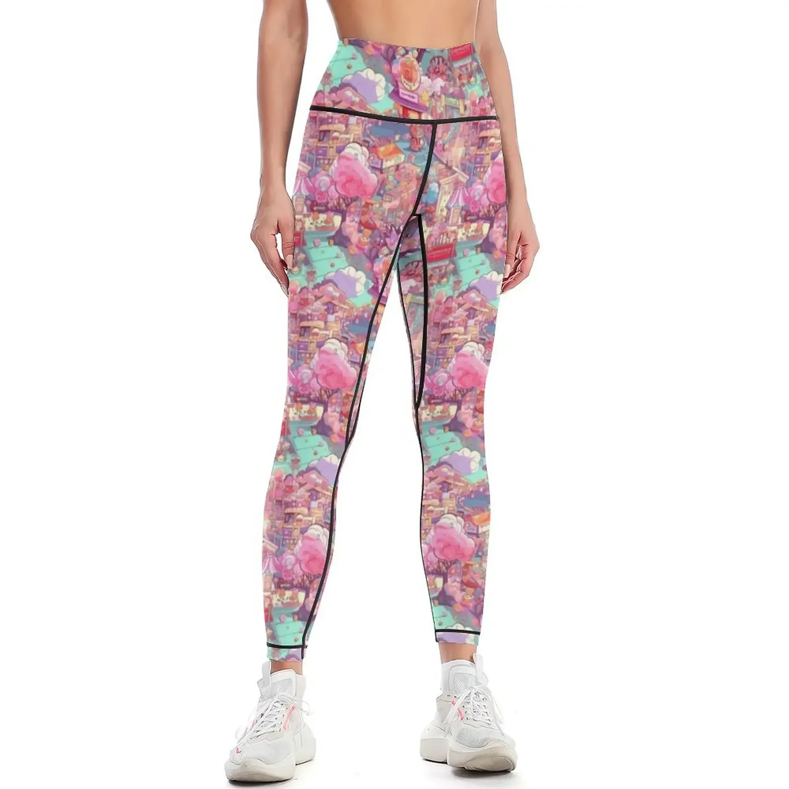 

Harajuku Streets Leggings Tight fitting woman legging pants raises butt legging gym push up legging Womens Leggings