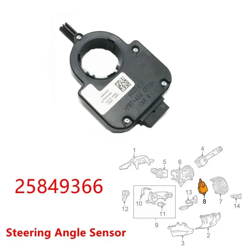 Para Buick Lacross Regal Cruze Opel Insignia para Chevy Chevrolet Camaro Malibu Sensor de ángulo del volante del coche Original 25849366