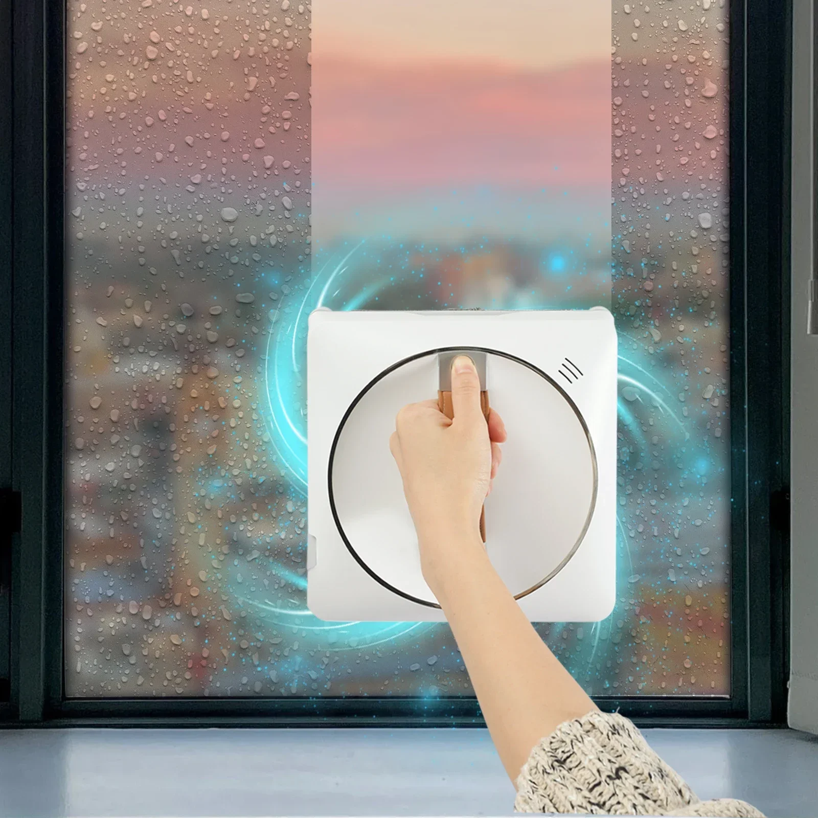 Robot nettoyeur de vitres Intelligent 72W, lave-verre, moteur sans balais bidirectionnel, télécommande par pulvérisation, 3 chemins pour le nettoyage de grande hauteur