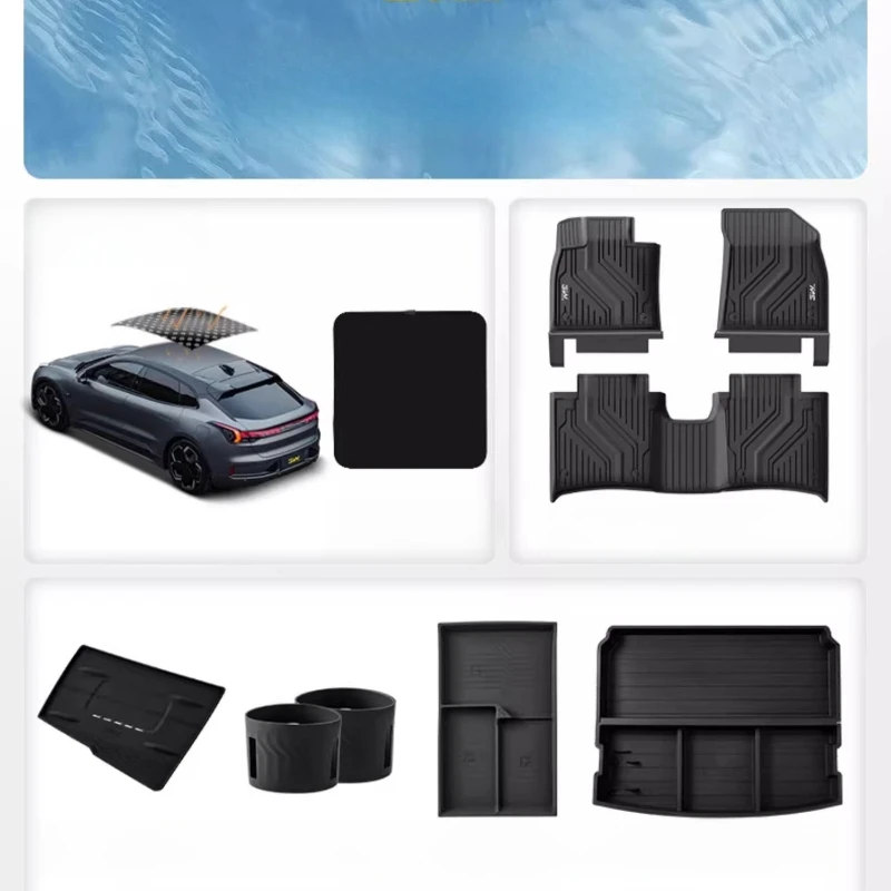 

Central Control Screen Behind-the-scenes Storage Box for Zeekr 001 ETC Storage Box Car Silicone Box Modification Storage Tools