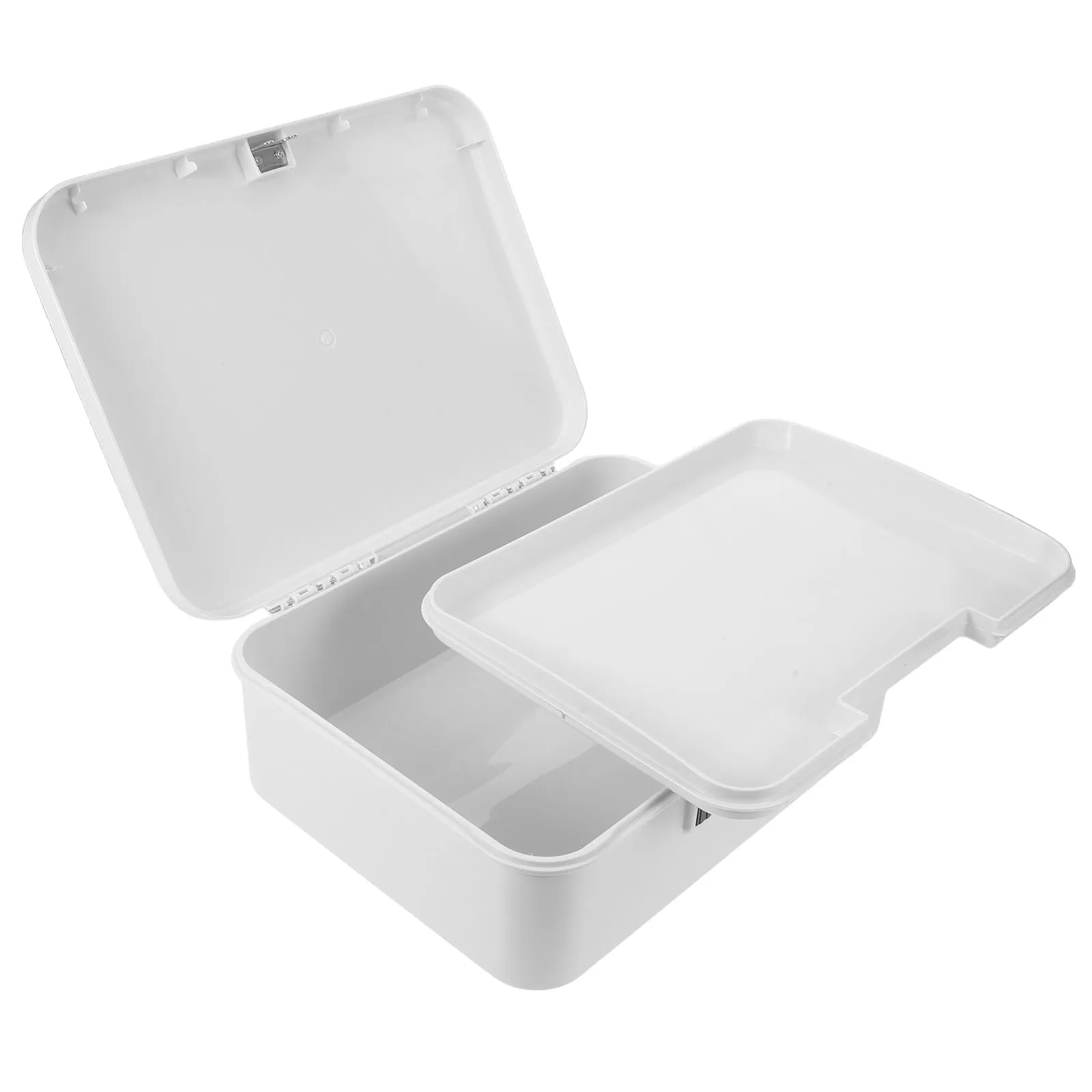 16L Lockable Storage Container Password Lock Box For Money Jewelry Documents Secure Abs Locking Bin Home Office Travel