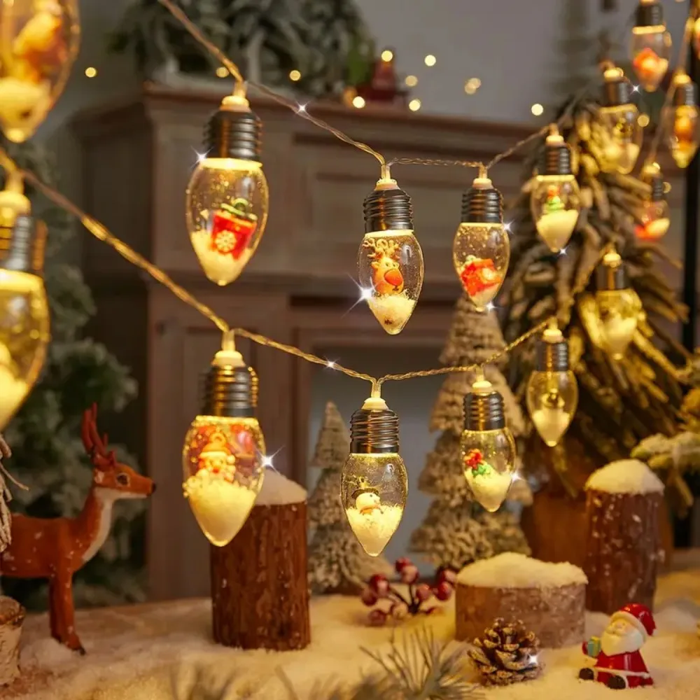 

1PC 1.5M10LED Battery Box Pinecone Ball Bubble LED Light String,Powered by 2AA Batteries,Excluding Battery,Christmas Decoration