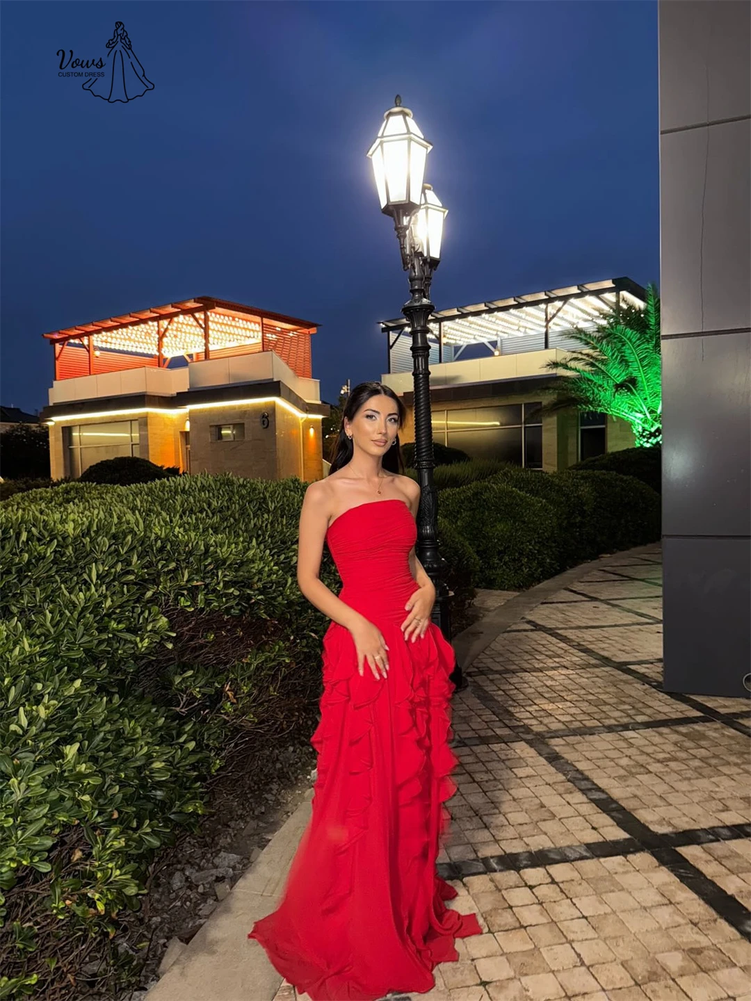 

Vows Custom Made Evening Dresses for Special Occasions Off-shoulder Women's Prom Dress Luxury Women's Elegant Party Dress Line A