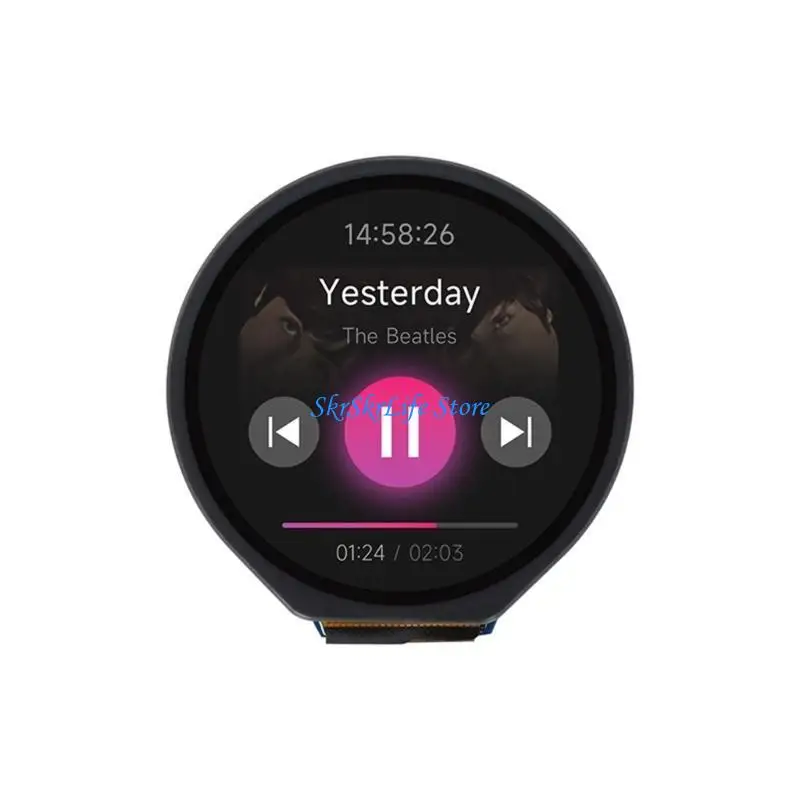 

E65E 1.28 Inch TFT LCD Display Module Round RGB 240x240 GC9A01 Driver 4 Wire SPI TFT Display PCB Board 3.3V / 5V