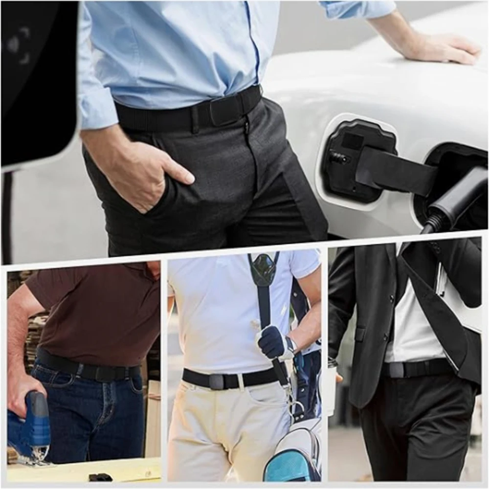 Men's Adjustable Tactical Canvas Belt with Buckle