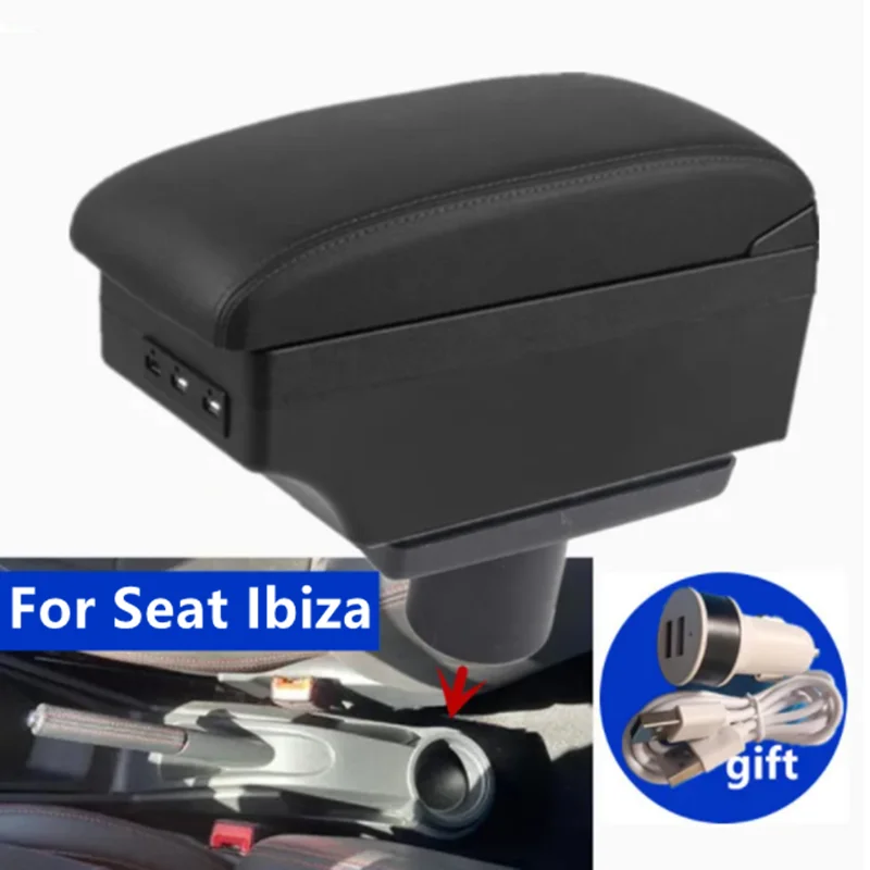 Do podłokietnika Seat Ibiza Do podłokietnika Seat Ibiza 6j Ibiza 6L Automatyczny schowek na podłokietnik 2010-2019 Dedykowane akcesoria samochodowe do modernizacji