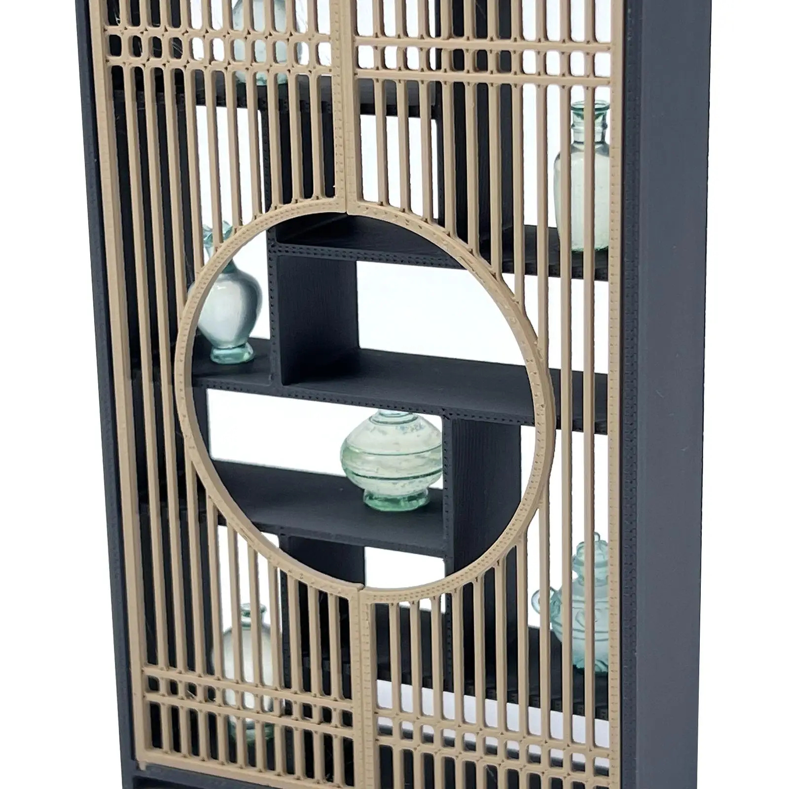 

Chinese Miniature Display Cabinet Model, Doll House Accessories, 1/12 Mini Crafts ,Accessory