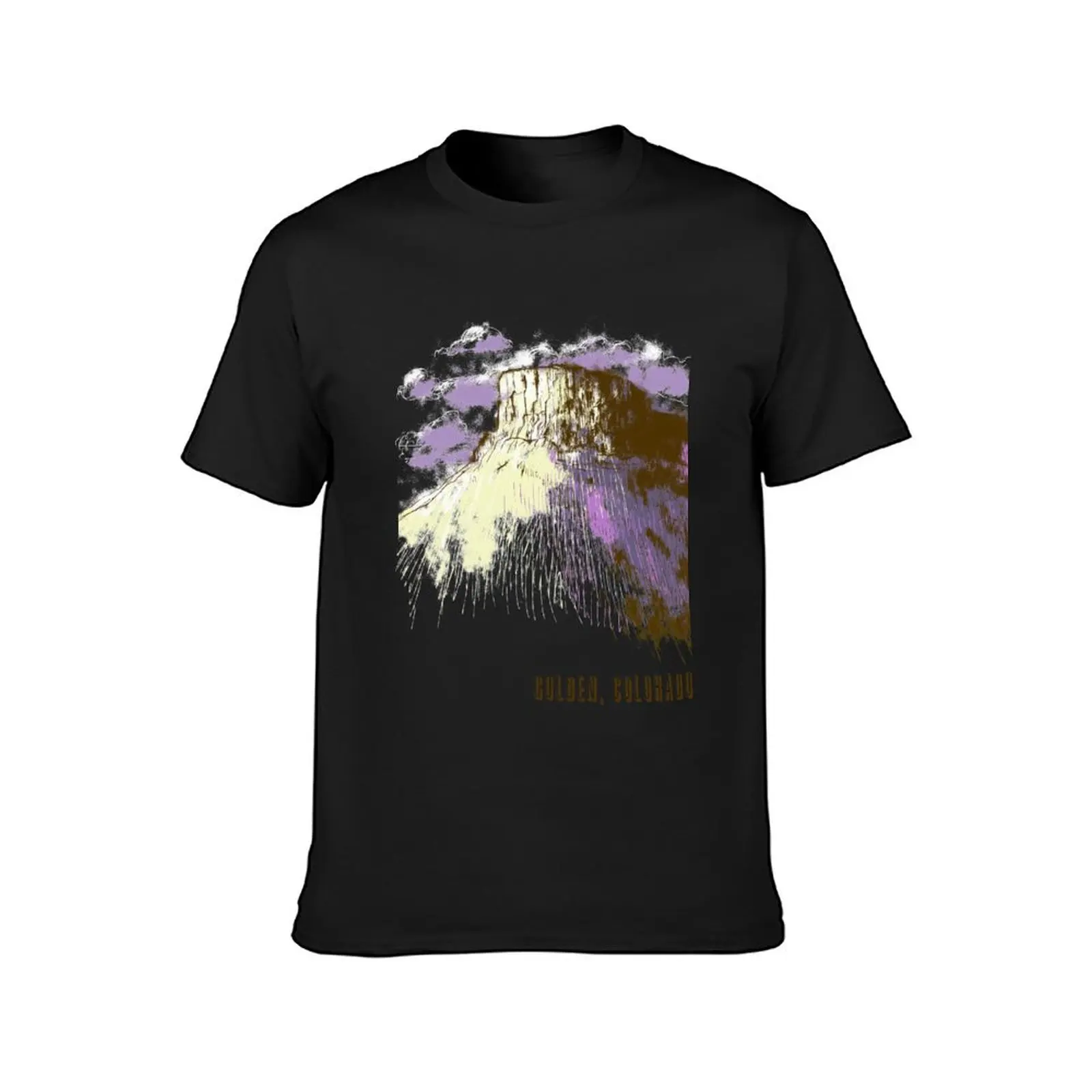 Castle Rock in Golden, Colorado T-Shirt boys whites vintage clothes quick drying customs mens t shirts pack