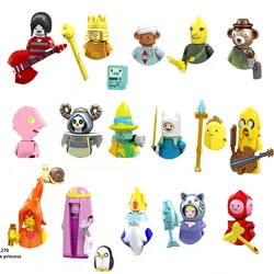 Mini Action Toy Doll Building Block Panda Rabbit Shark Bass light Year Cartoon Character Assembly Toy Kids Birthday Gifts