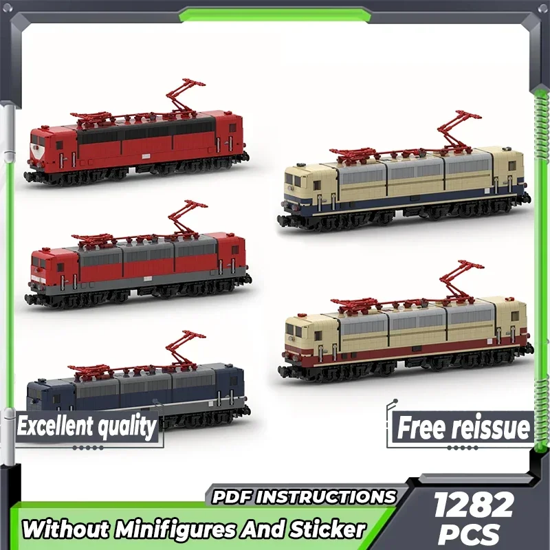 City High-Speed Train Model Moc Building Bricks DB-Baureihe Train Technology Modular Blocks Gift Christmas Toy DIY Sets Assembly