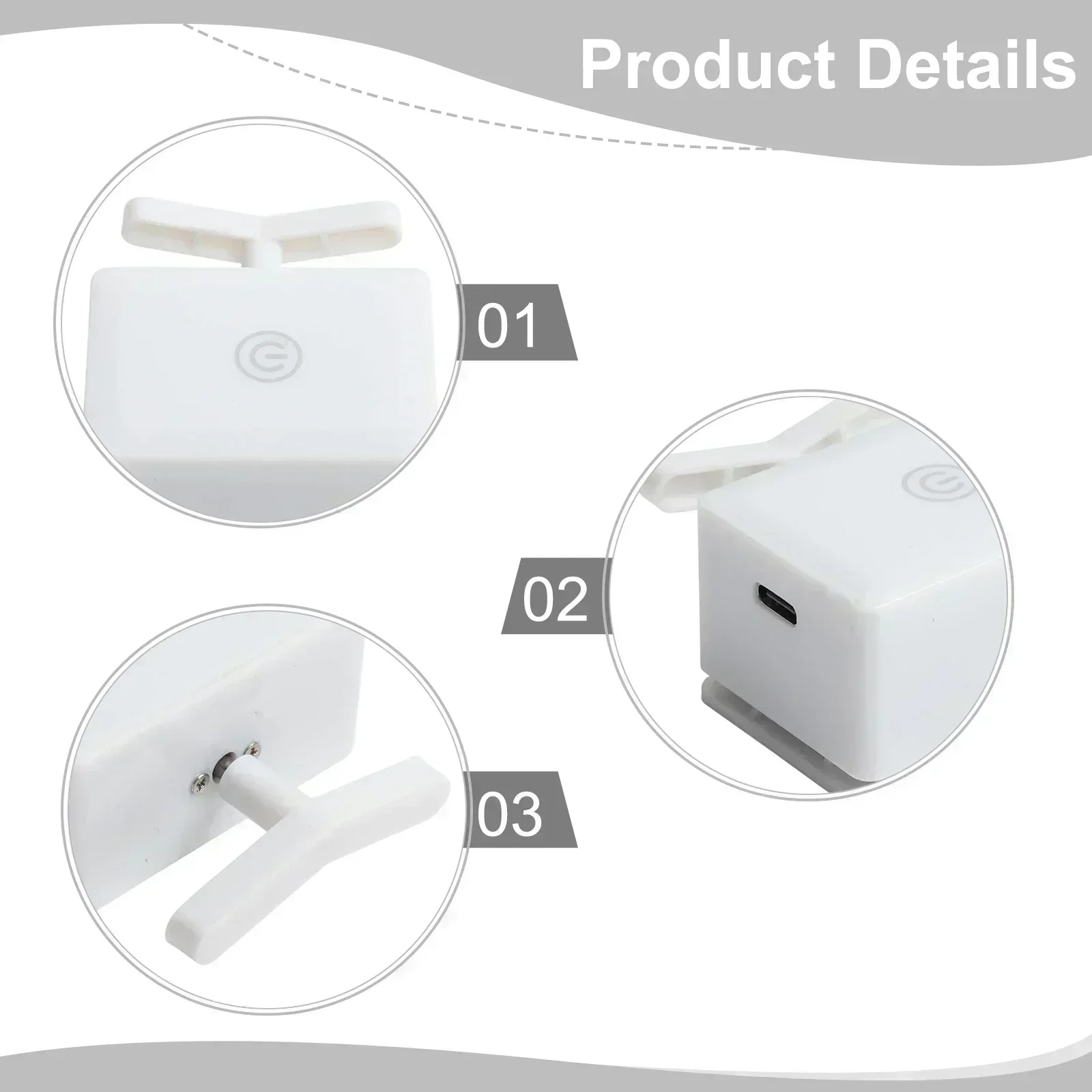 

Button Pusher For Lights Additional Pay 51*54mm Remote Switch 2 Hours Charge ABS Material Long Control Distance