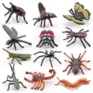 12/6Pcs Simulation Insect Animals Model Lifelike Action Figure Mini Butterfly Cognitive Model Home Decor Kids Educational Toys