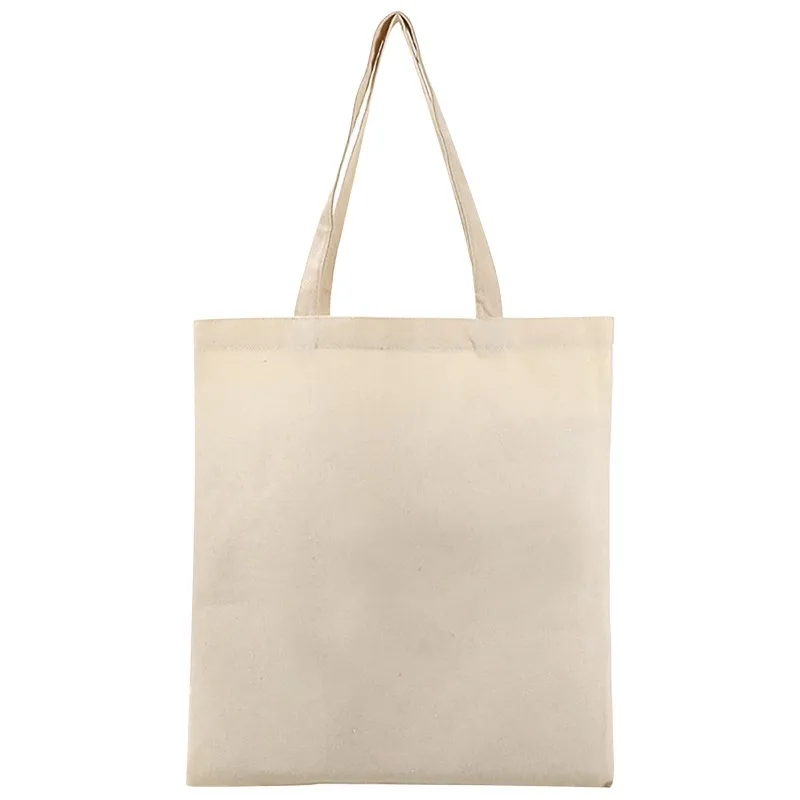 

Large Capacity Black White Canvas Shoulder Tote Bag Folding Simple Casual Handbag Reusable DIY Shoulder Bag Shopping Bag