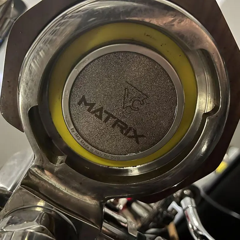 The original for Cafespresso coffee machine's boiling head rubber ring correction handle is centered