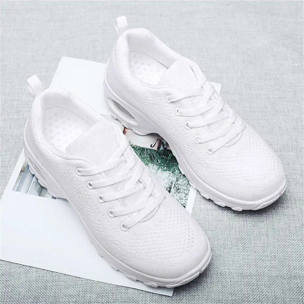 

High Sole Number 42 White Women's Shose Walking Cute Shoes For Women Blue Sneakers Women Sports Low Prices Resale Pas Cher