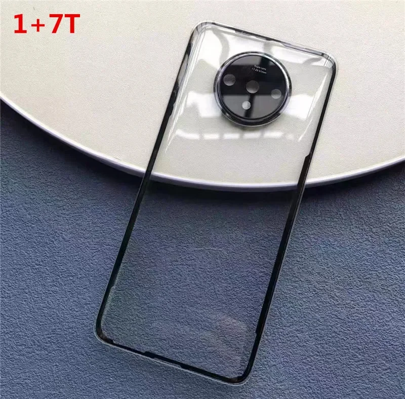 Housing For Oneplus 9 Pro 9R 7T 8T 8 7 Pro One Plus Battery Back Cover Transparent Repair Rear Clear Glass Door + Camera Lens