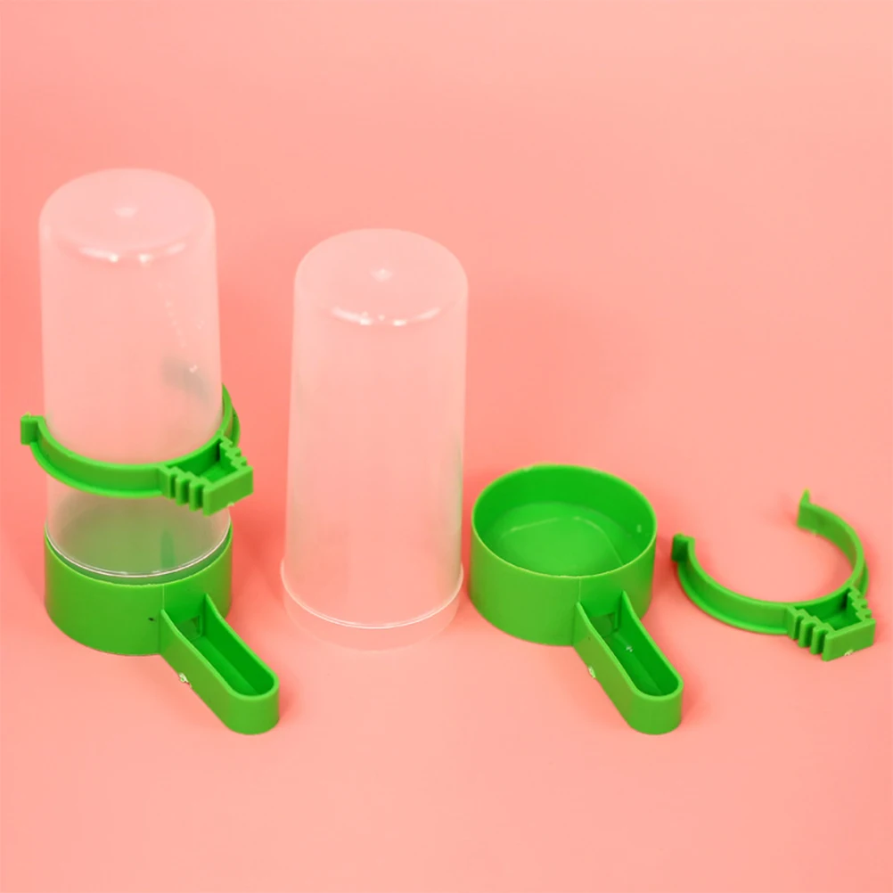 

20pcs Bird Feeding Cup Parrot Water Dispenser Leak Resistant Easy Install Cage Mounted Pet Drinking Bowl for Small Birds Animal