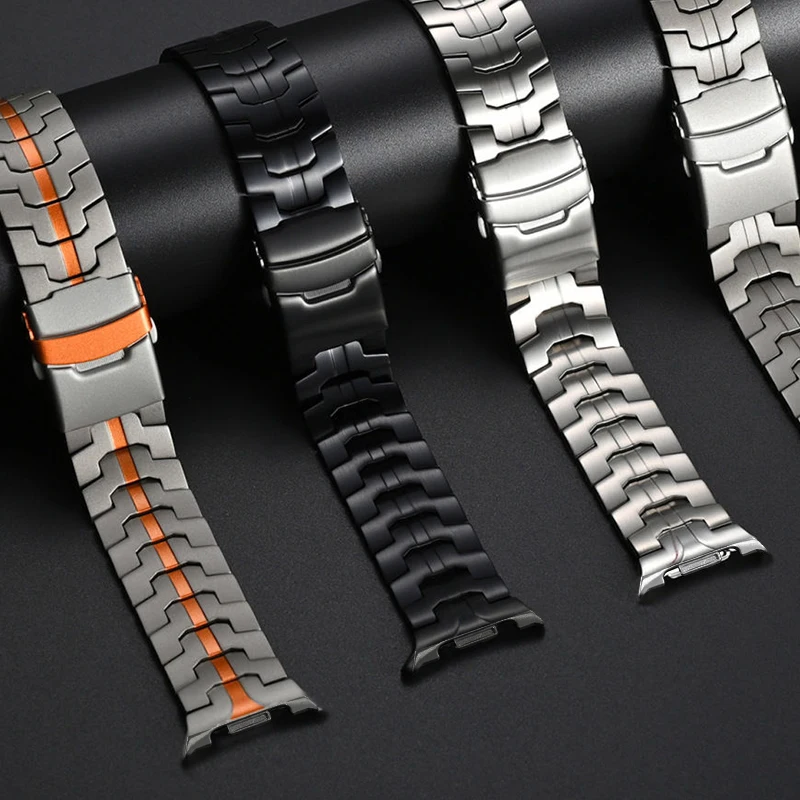 AKGLEADER Iron man titanium strap for Samsung galaxy watch 8 classic strap titanium bands for watch 7 Ultra 47mm bracelet band