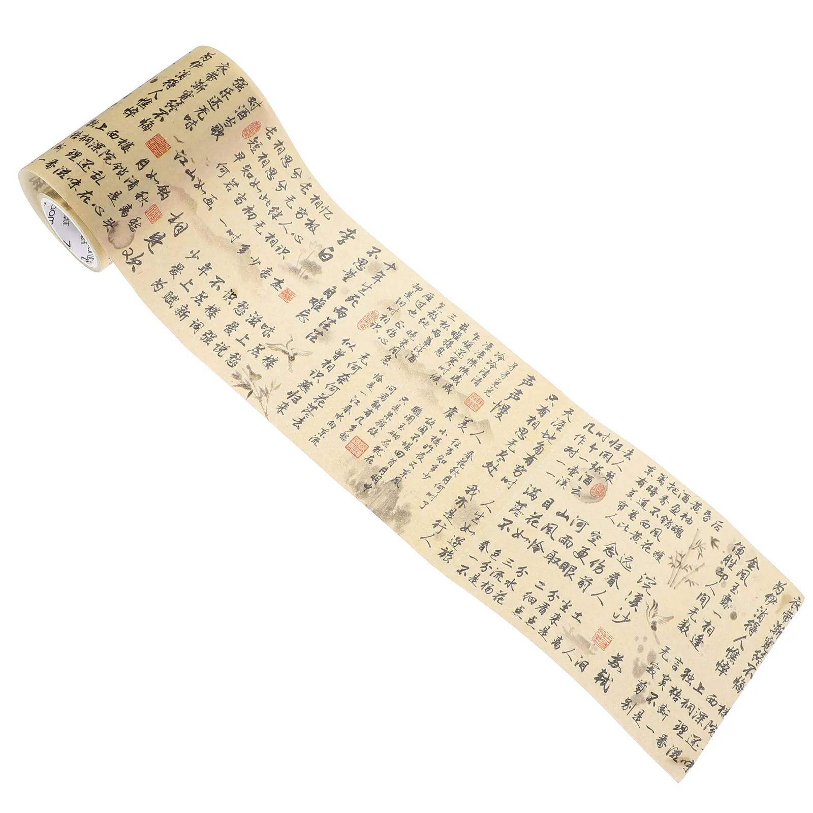 Washi Tape, 1 Rolle, chinesischer Stil, Vintage-Kalligraphie, 10 cm x 3 m, Klebebänder, Schreibwaren, Scrapbook-Zubehör