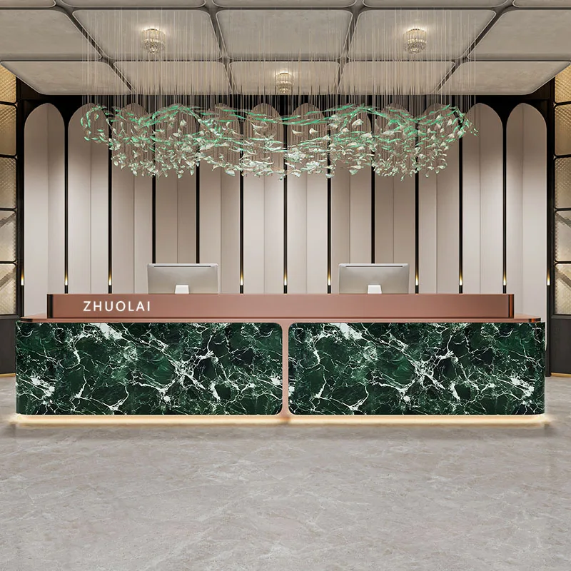 #Welcome Elegant Reception Desk Office Salon Commericial Service Reception Desks Counter Checkout Scrivania Industrial Furniture