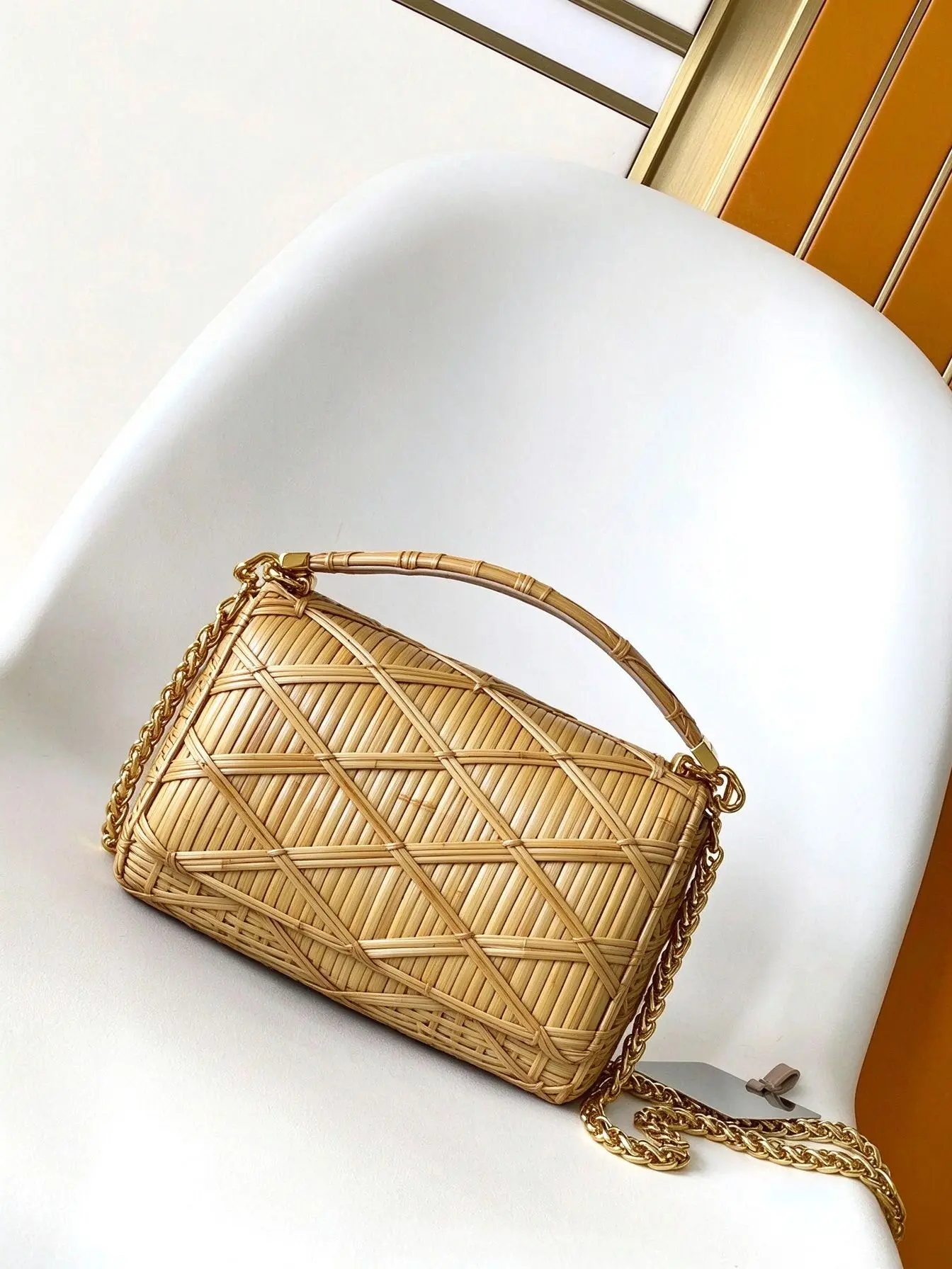 Women Rattan Woven Tote Handbag Large Capacity Wicker Basket Shoulder Bag Summer Beach Vacation Top Handle Purse