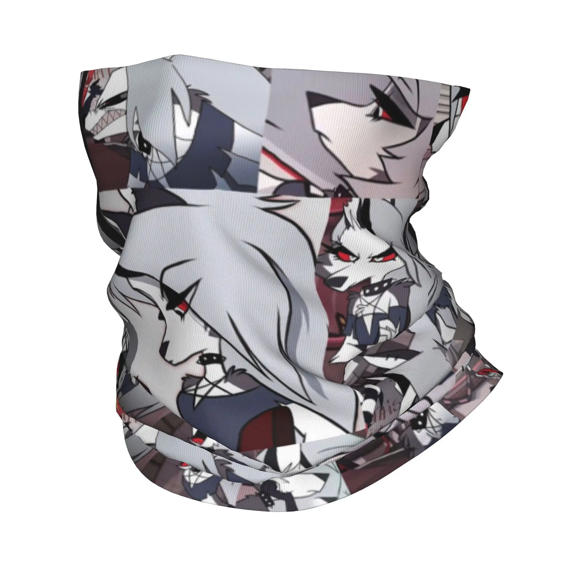 

Loona Collage Bandana Neck Cover Printed Helluva Boss Anime Wrap Scarf Warm Cycling Scarf Outdoor Sports Unisex Adult Breathable