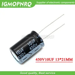 10PCS 450V10UF 13*21mm 10UF 450V 13*21 Aluminum electrolytic capacitor