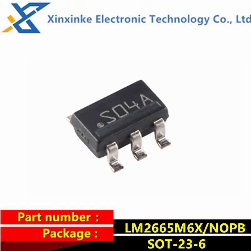 10PCS LM2665M6X/NOPB LM2665M6 SOT-23-6 Mark:S04A Switching Voltage Regulators Switched Capacitor Vtg Cnvtr Power Management
