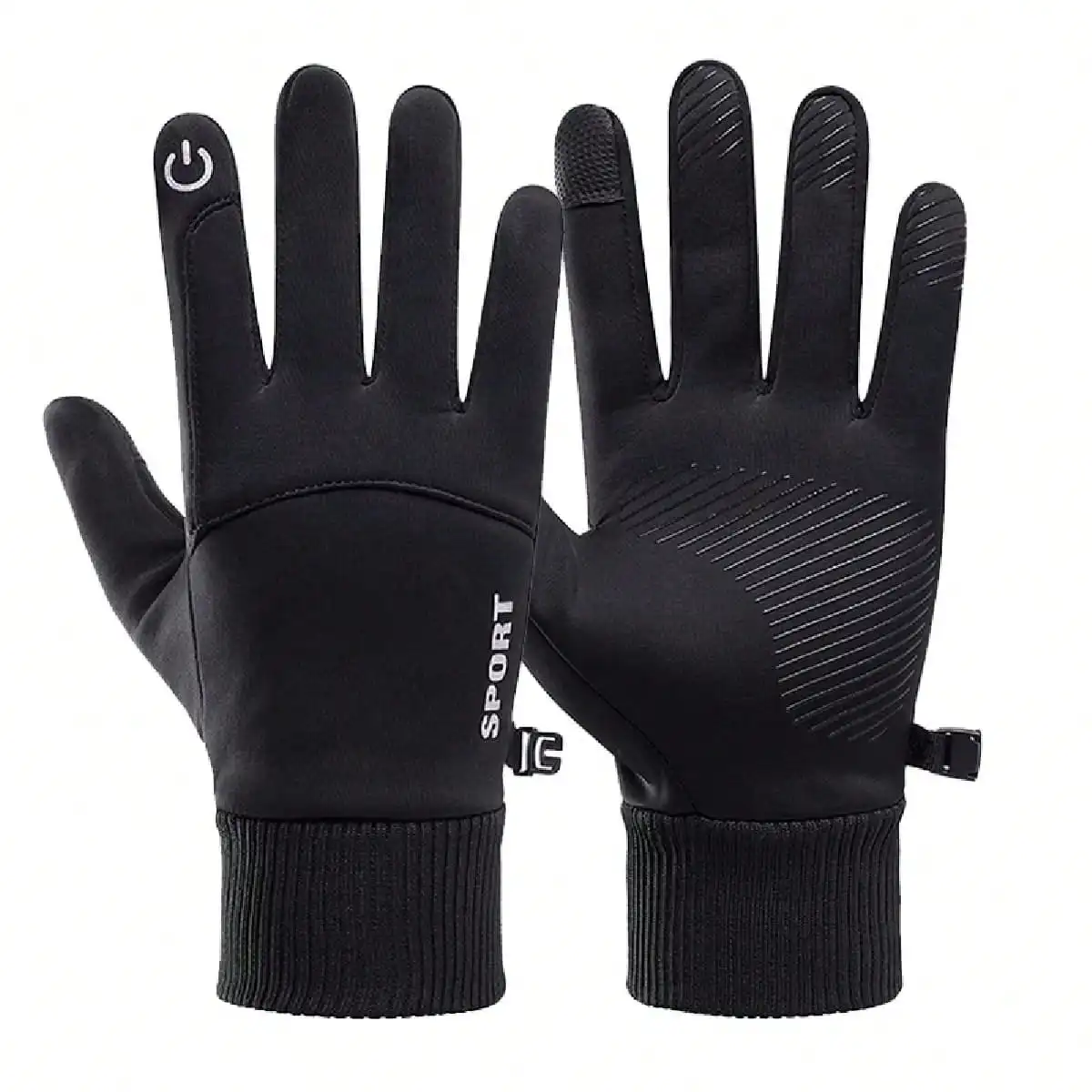 1 Paar Winterhandschuhe mit Touchscreen-Kompatibilität und rutschfestem Griff, geeignet für Outdoor-Aktivitäten