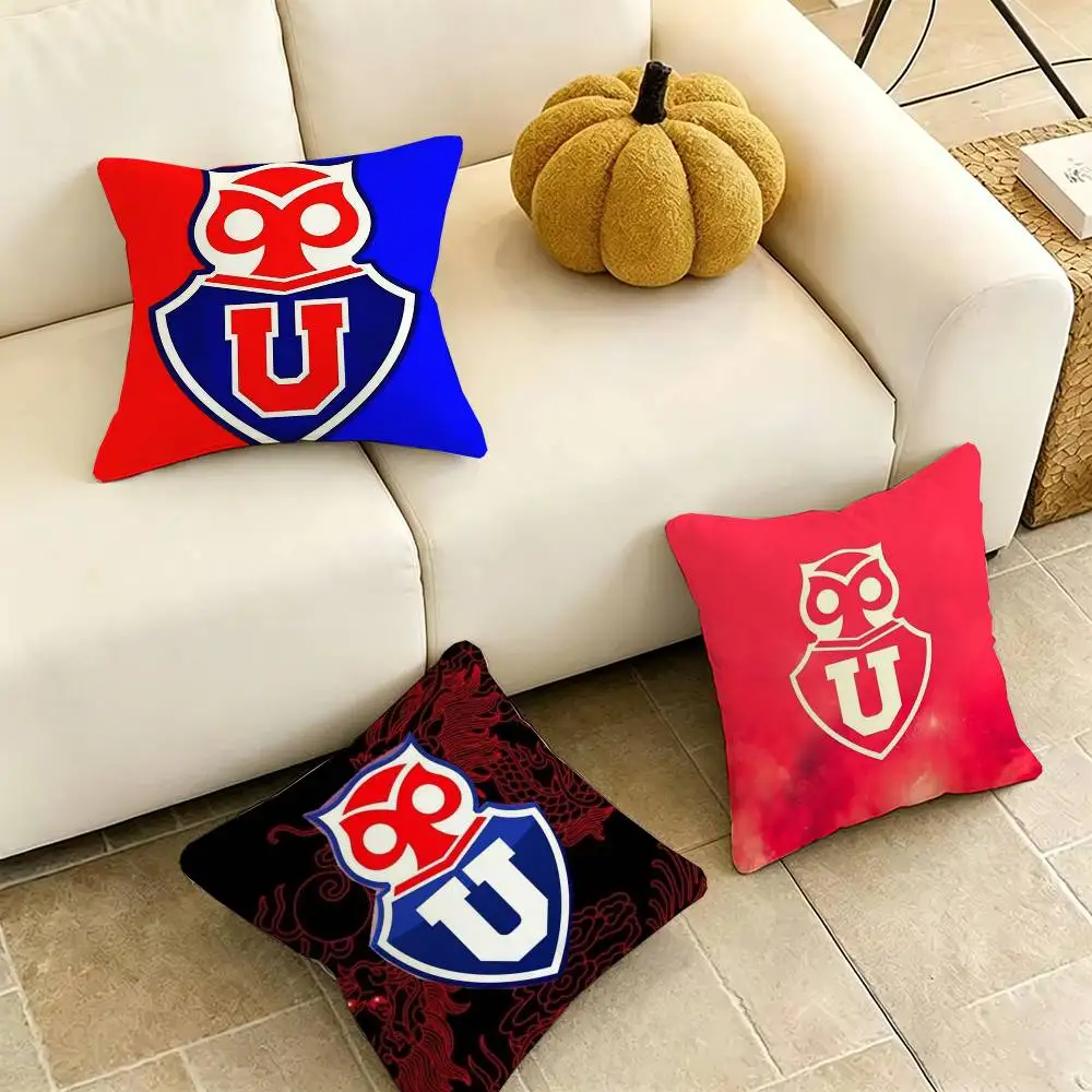 

Chile U-University-Y Pillow Case Square Double-Sided Sofa Cushion Cover Bedroom Bedside Pillow Gift