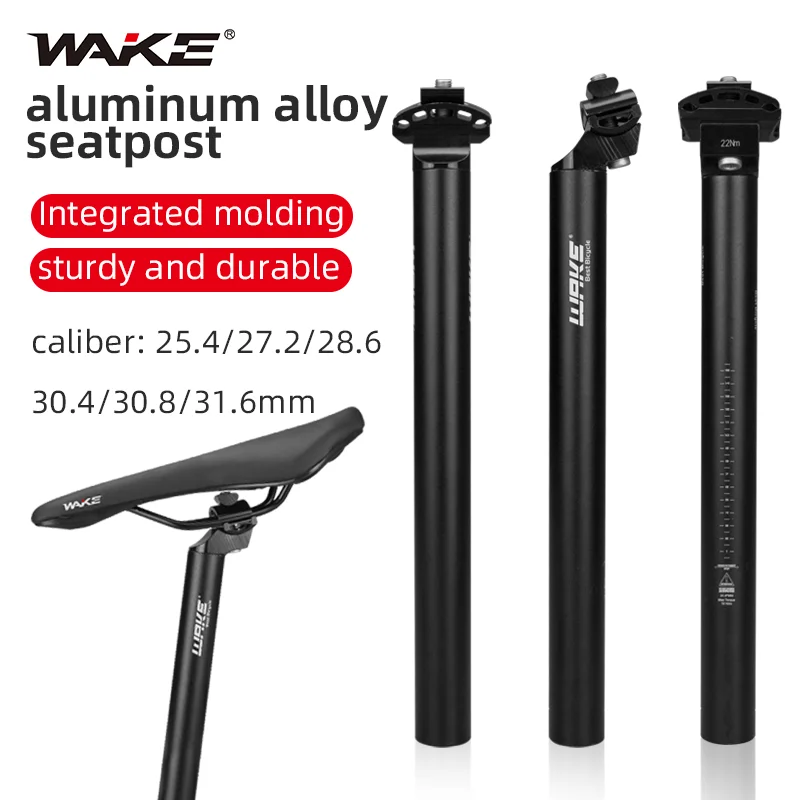 Wake Mountain Road Bike Bicycle Dropper Bike Seat Post 25.4/27.2/30.4mm Seat Tube Parts Accessories for MTB BMX Cycling