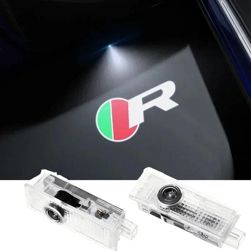 2PCS 3D Ghost Shadow Logo LED Car Door Welcome Courtesy Projector Lamps For Jaguar S R Sport F‑TYPE F‑PACE I‑PACE XF XE XJ