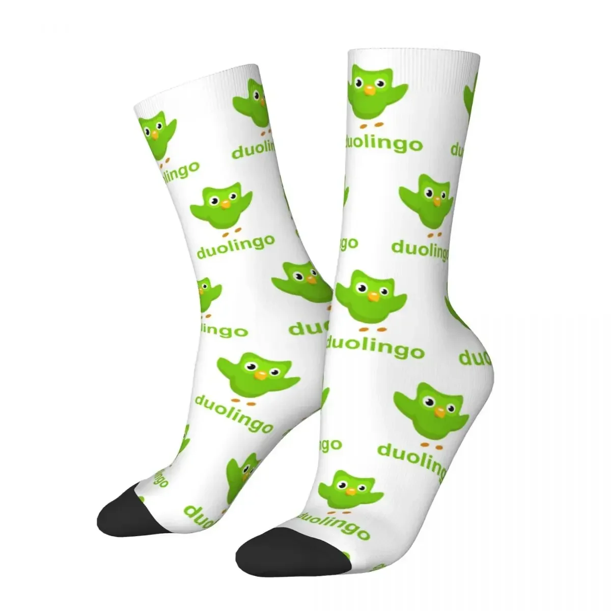 

Duolingo Owl Duo Socks Harajuku High Quality Stockings All Season Long Socks Accessories for Unisex Birthday Present