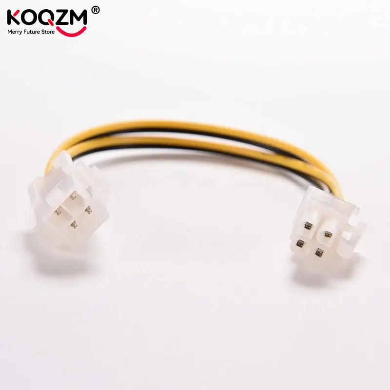 2pcs 8" Inch ATX 4 Pin Male To Female PC CPU Power Cable 20cm 4Pin Mainboard Power Supply Extension Cord Connector Adapter