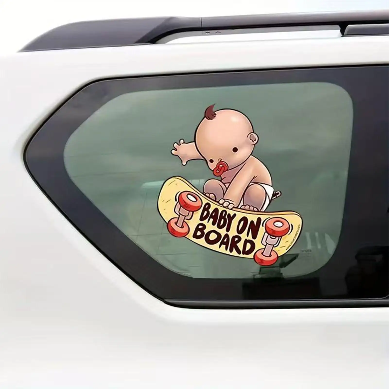 

Car Stickers For Window PVC Baby Scooter Design Automotive Glass Decals Multifunctional Waterproof Decoration Stickers For