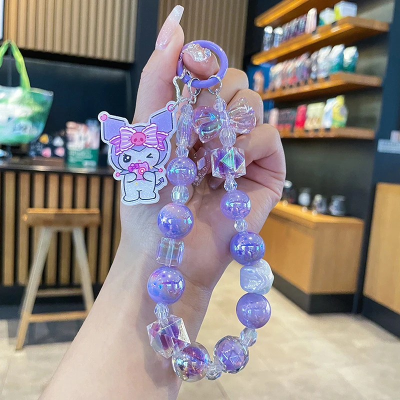 Sanrio Cartoon Crystal Mobile Phone Hanging Chain Phone Case Keychain Lanyard Unisex Suitable For Iphone Huawei Xiaomi Honor