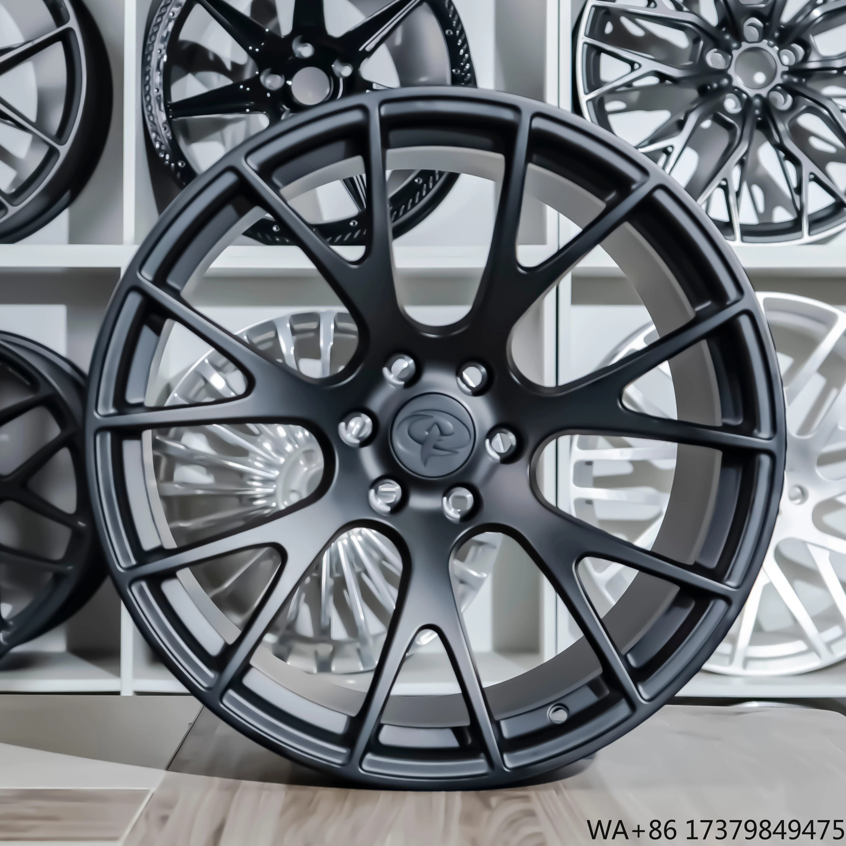 

Passenger Car with Matte Black Finishing 19inch 6*114.3 and 71.6 Monoblock Forged Wheels for Dodge Gen2 Viper