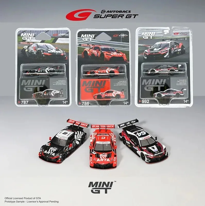 

MINIGT Honda NSX 1:64 GT Type S GT500 #8 #16 #64 Collection Toys Diecast Car Model 786 787 992