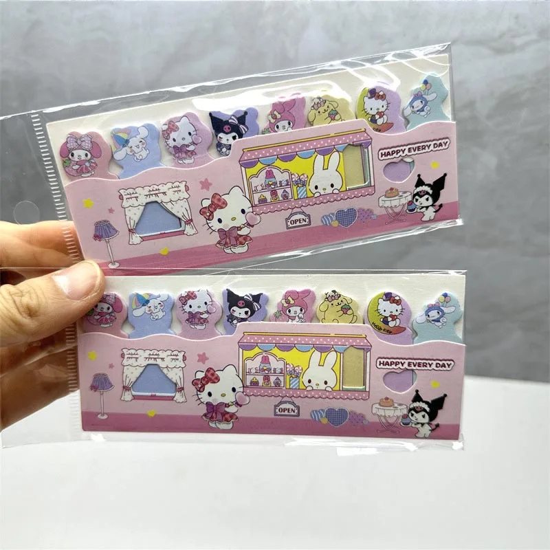 Imagem -03 - Sanrio Kitty Melody Memo Pad Sticky Notes Kawaii n Times Papelaria Scrapbooking Etiqueta Correio Escritório Material Escolar 30 Pcs Lote
