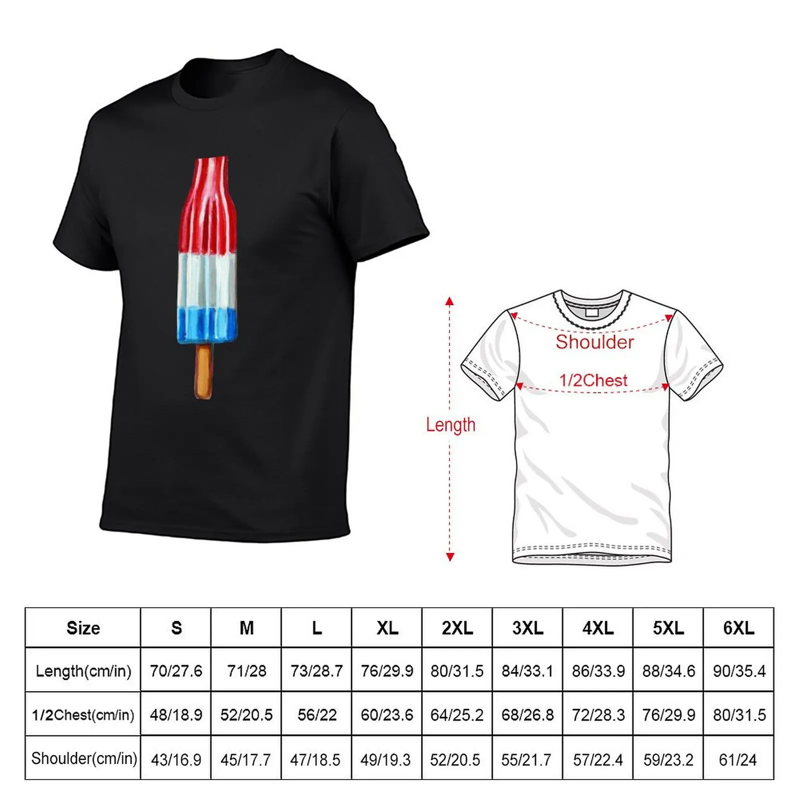 Hand Painted ROCKET POP Art T-Shirt vintage t shirts vintage graphic tee summer top heavyweights outfits for men