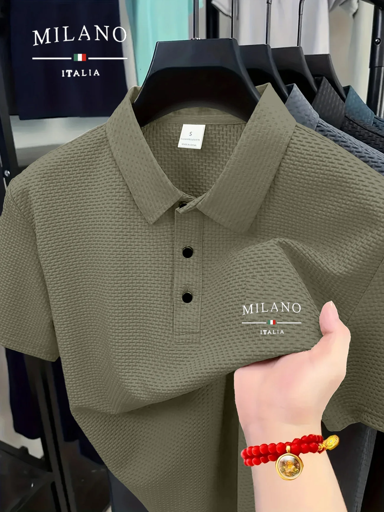 In the summer of 2025 the printed fashion design of Milan's men's Polo shirts stood out among the crowd